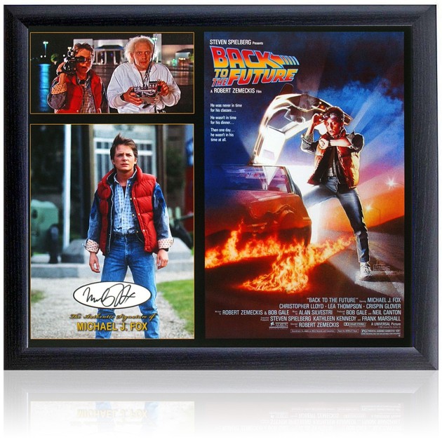 Michael J. Fox Signed 'Back to the Future' Presentation