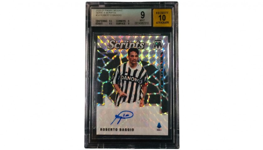 Roberto Baggio Panini Card - Charitystars