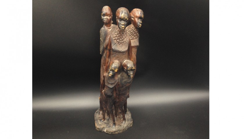 Handcrafted Statue from the Ivory Coast