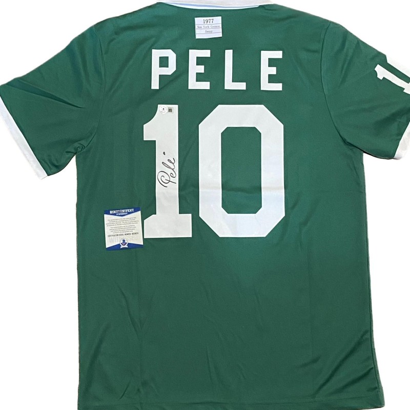 Pelé New York Cosmos 1977 Signed Replica Away Shirt