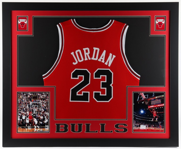 Michael Jordan Framed Bulls Jersey Display