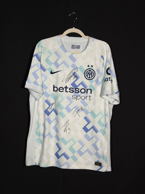 Inter Official Shirt, 2025/26 - Signed by Pio Esposito, Bonny, Thuram, Lautaro