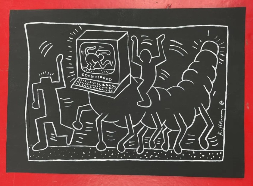 Drawing by Keith Haring
