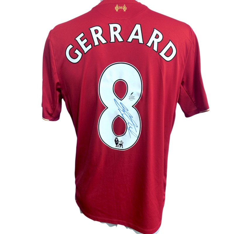Gerrard's Liverpool Signed Match-Issued Shirt, 2015/16