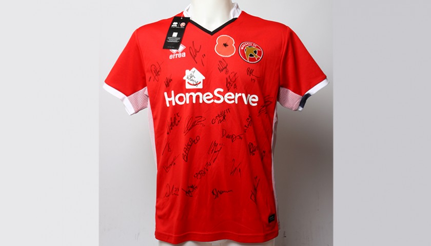 Poppy Shirt Signed by Walsall F.C.