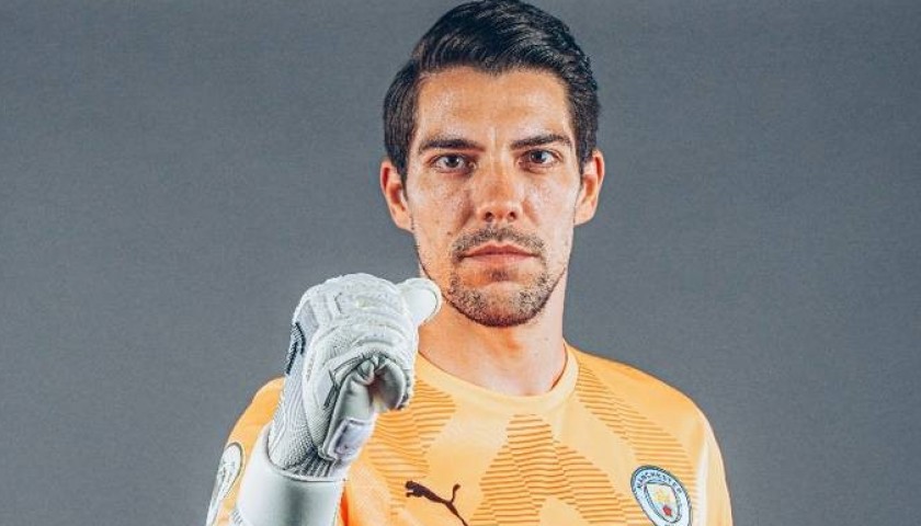 Maglia Stefan Ortega Moreno Manchester City, 2022/23 - Autografata