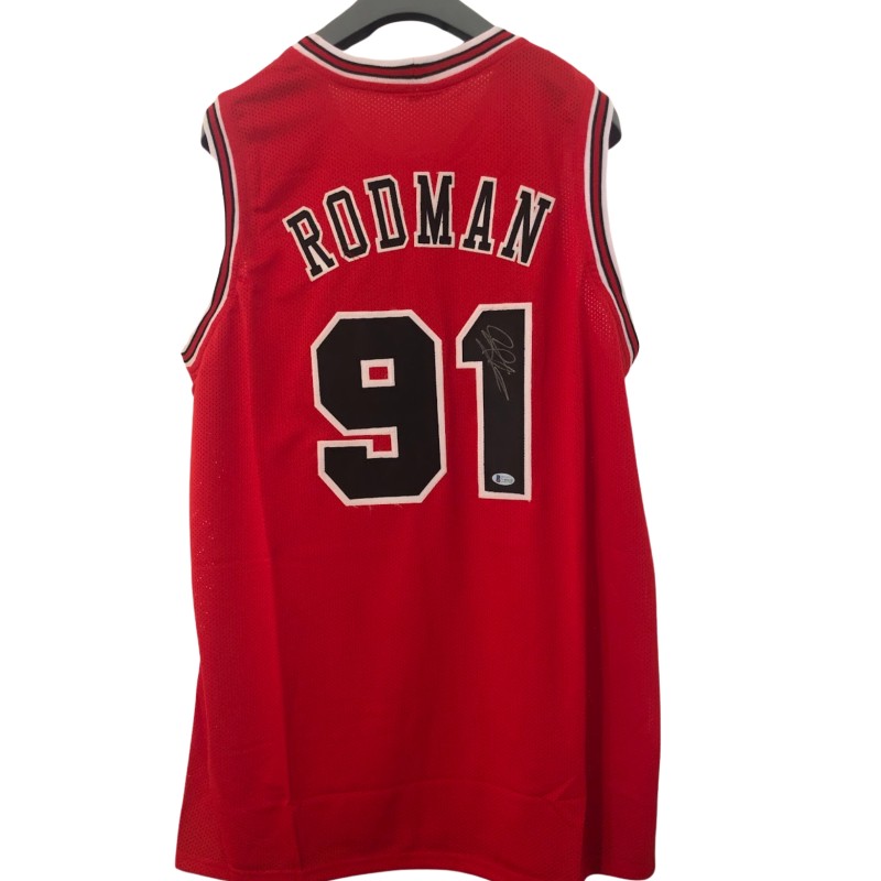 Rodman Replica Chicago Signed Jersey