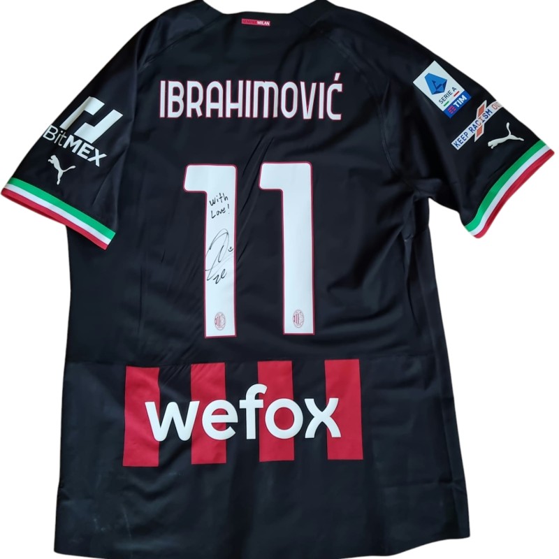 Ibrahimovic's Milan Signed Match-Issued Shirt, 2022/23