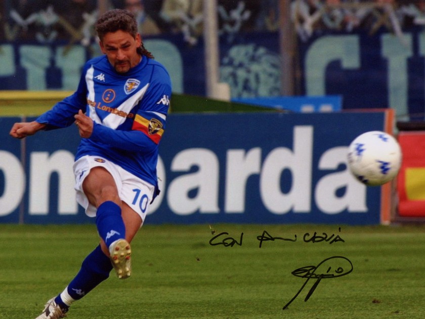 Roberto Baggio signed picture