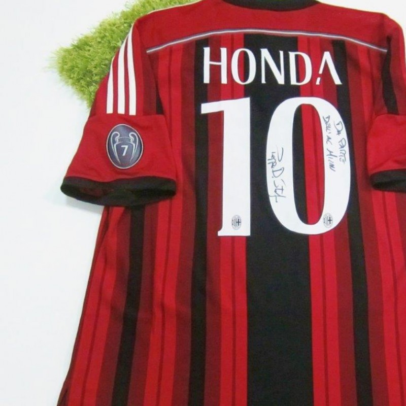 Honda Milan shirt, season 2014-15 - signed Peppe Di Stefano 