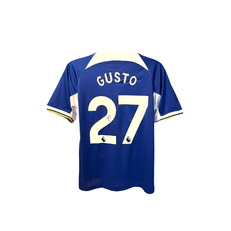 Malo Gusto's Chelsea 2023/24 Signed Replica Shirt