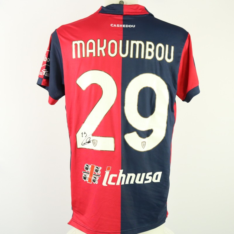 Makoumbou's Unwashed Signed Shirt, Cagliari vs Atalanta 2024