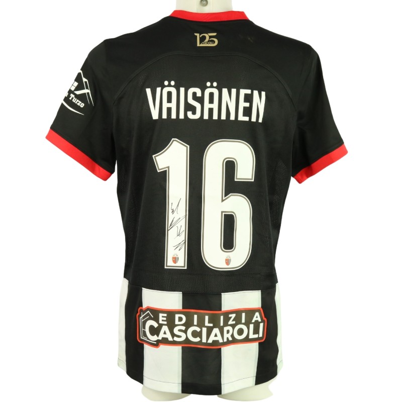 Vaisanen's unwashed Signed Shirt, Ascoli vs Cremonese 2024