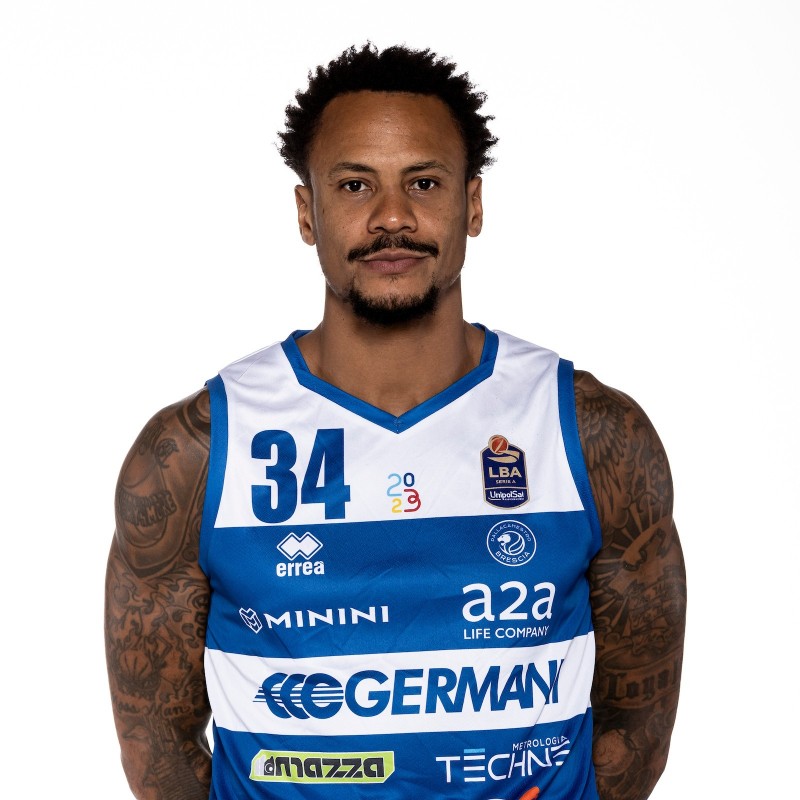 Pallacanestro Brescia Jersey Worn and Signed by David Moss – Nickname Day