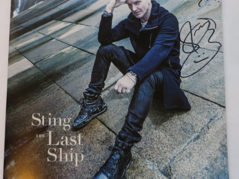 Sting vinyl signed
