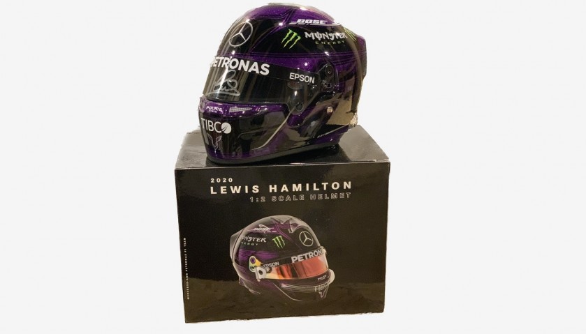 Lewis Hamilton Signed Mercedes Model Helmet
