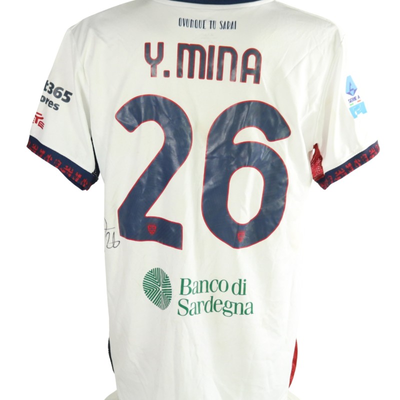 Maglia Mina Unwashed Sassuolo vs Cagliari, 2026 - Autografata