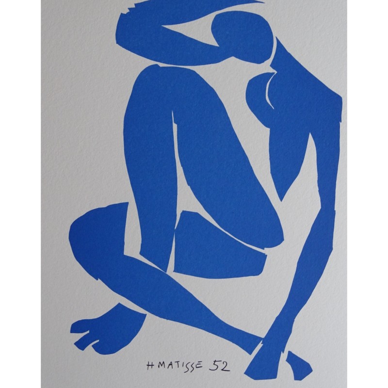 "Nu bleu IV" by Henri Matisse (after)