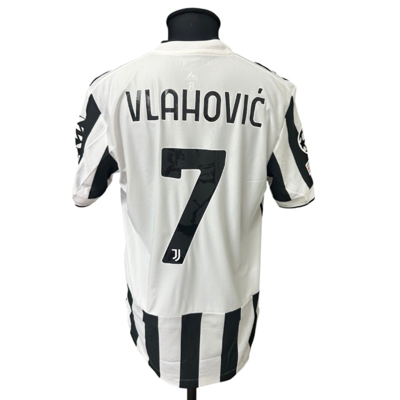 Vlahovic's Issued Shirt, Juventus vs Zenit UCL 2021