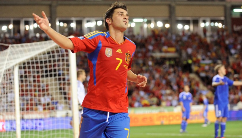 David Villa's Official Spain Signed Shirt, 2010 