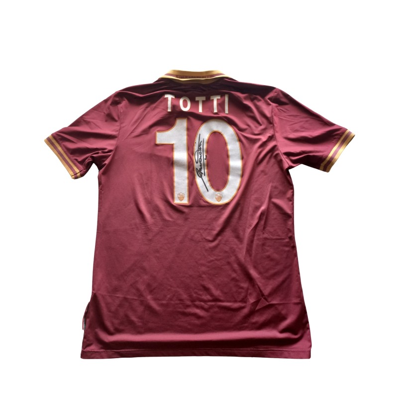 Totti Signed Issued Shirt, Roma 2013/14