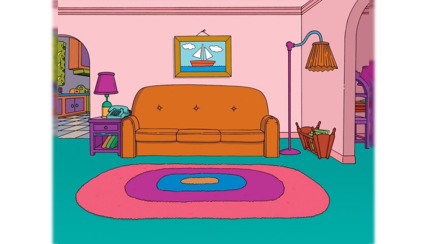 The Simpsons - Original Drawings of Simpson' House