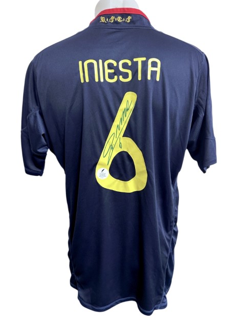 Iniesta's Signed Replica Shirt Netherlands vs Spain, FIFA World Cup 2010 Finals