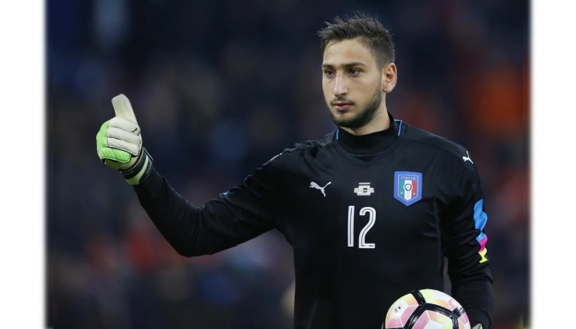 Donnarumma's Match Shirt, Holland-Italy 2017