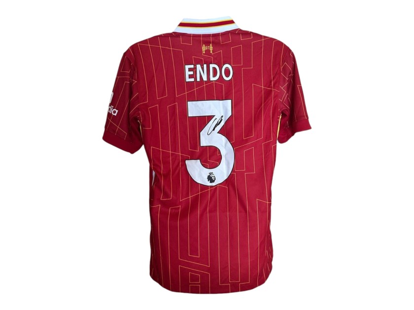 Wataru Endo's Liverpool 2024/25 Signed Replica Shirt