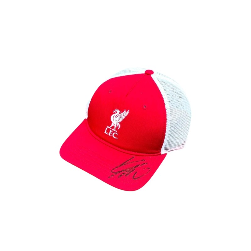 Cappellino ufficiale Liverpool autografato da Jürgen Klopp 