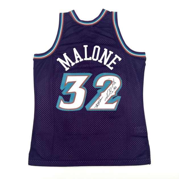 Karl Malone's Utah Jazz Signed Jersey