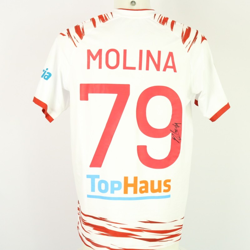 Molina's Unwashed Signed Shirt, Sampdoria vs Sudtirol 2024 