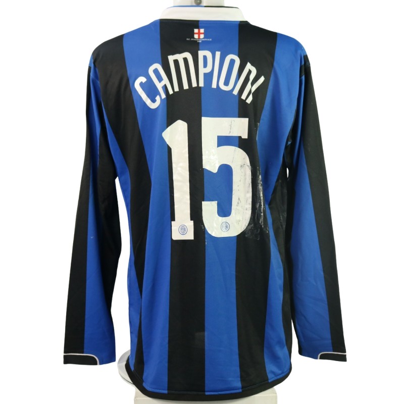 Maglia indossata Figo Inter 2006/07 - Celebrativa Scudetto