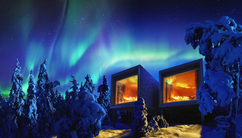 Lapland Three Night Stay In A Glass Cabin For Two People With Half Board and Activities 