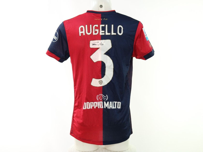 Maglia Augello Unwashed, Cagliari vs Atalanta 2024 - Autografata