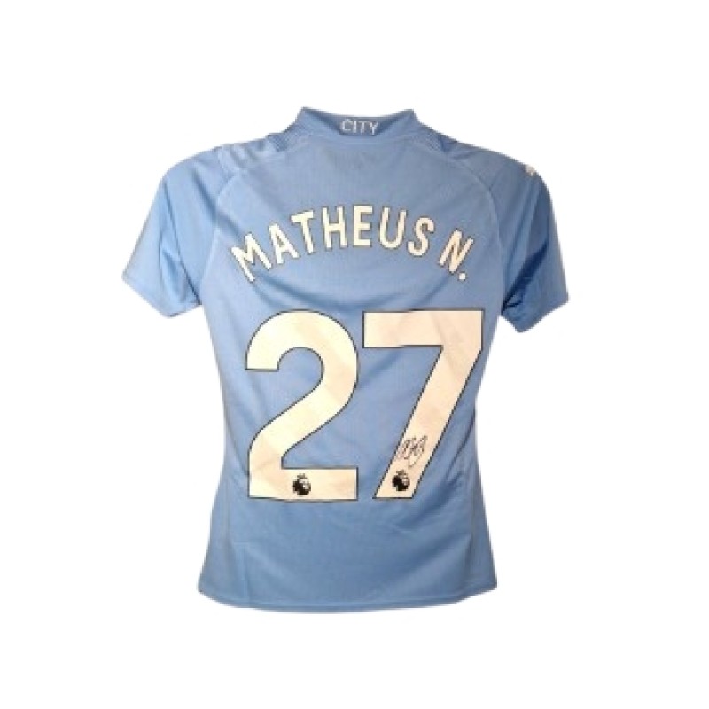 Matheus Nunes' Manchester City 2023/24 Signed Official Shirt