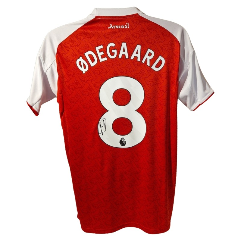 Martin Odegaard Signed Arsenal 2025-26 Home Football Shirt