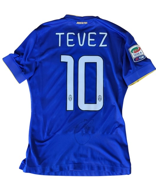 Tevez' Juventus Signed Issued Shirt, 2014/15