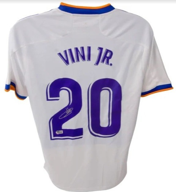 Vinicius Junior's Real Madrid Signed Replica Shirt