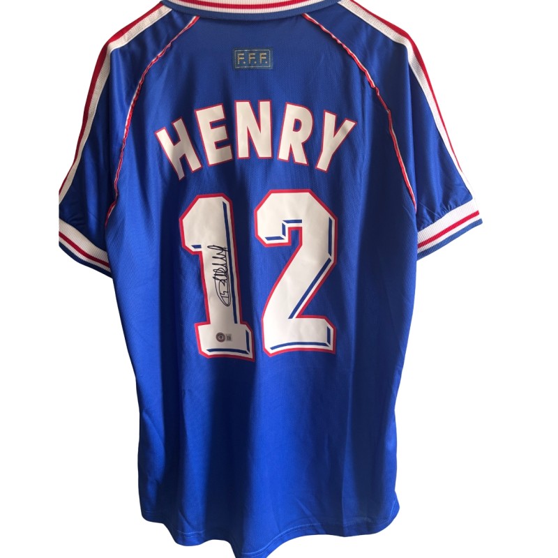 Thierry Henry Signed France Shirt