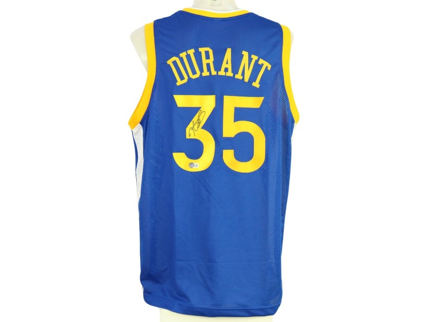 Durant Replica Golden State Signed Jersey + COA