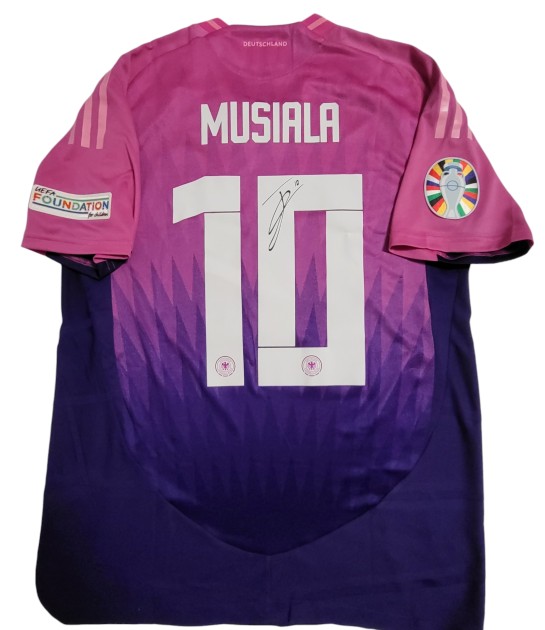 Musiala's Germany vs Hungary Signed Issued Shirt, EURO 2024