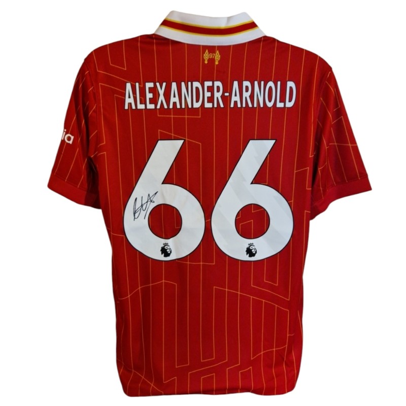 Maglia ufficiale Trent Alexander-Arnold Liverpool 2024/25 - Autografata