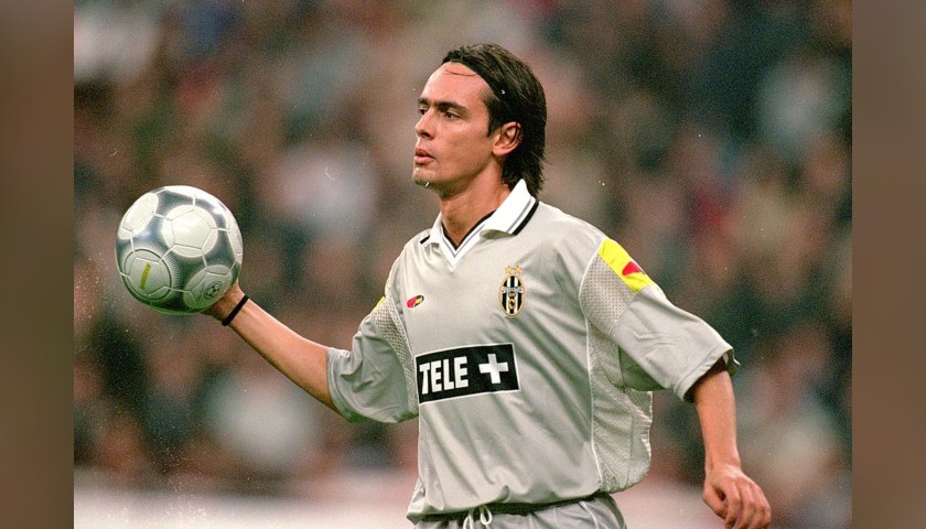 Inzaghi's Roma-Juventus Worn Shirt, 2000