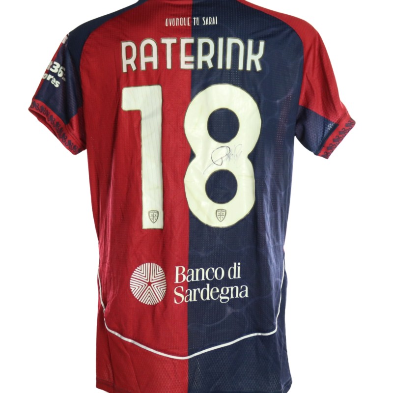 Raterink's Signed Unwashed Shirt, Cagliari vs Napoli 2026