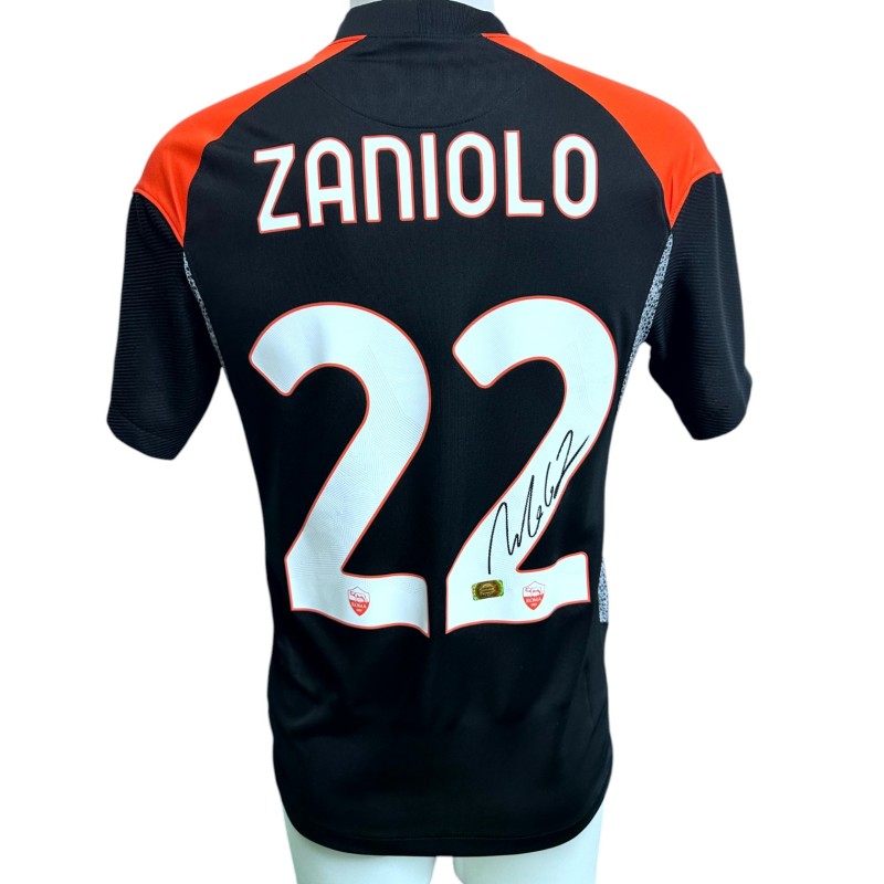 Zaniolo's Roma Signed Official Shirt, 2020/21