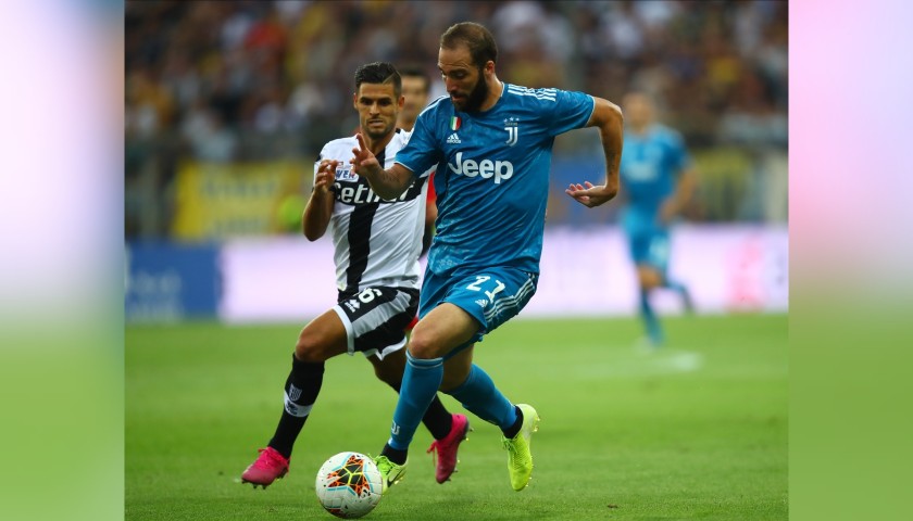 Higuain's Worn and Unwashed Shirt, Parma-Juventus 2019