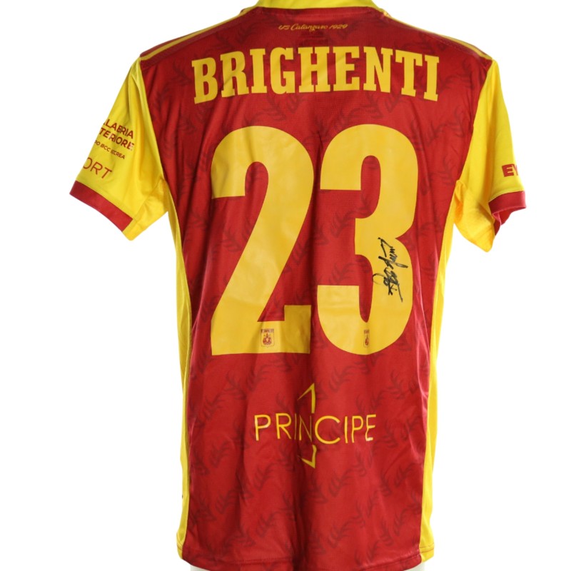Brighenti's Signed Unwashed Shirt, Avellino vs Catanzaro 2026