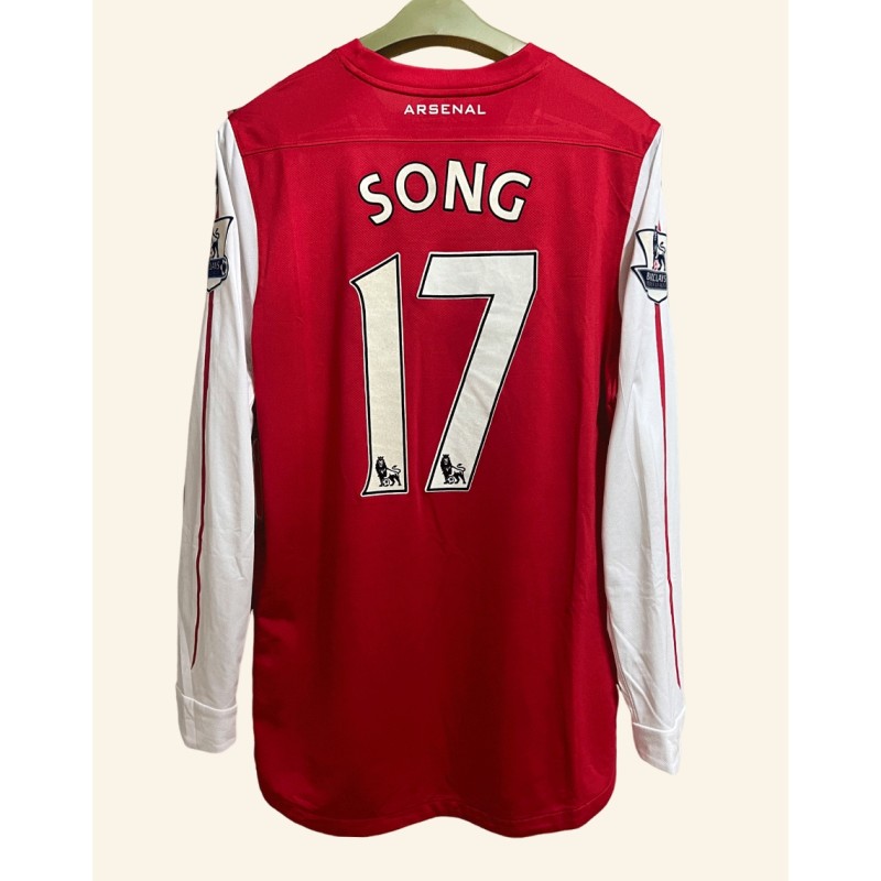 Alexandre Song's Arsenal FC 2011/12 Match-Issued 125th Anniversary Version Shirt 
