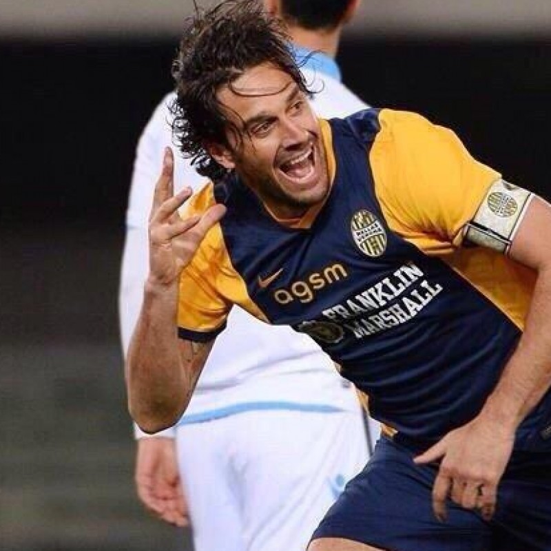 Toni match worn Captain armband, Hellas Verona-Napoli Serie A 15/3/15 